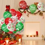 6pcs Christmas Theme latex Balloons, Balloons for Christmas Party Decoration, red green white latex Balloon, merry christmas balloons decor - Image 6