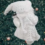 18" Elegant White Frost Standing Santa Claus with Lantern | Plush Gnome Christmas Decoration | Winter White Santa Figure for Tabletop, Tiered Tray, Home & Holiday Decor | Christmas Ornament Statue - Image 5