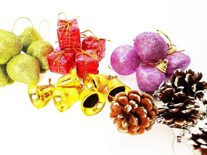 Glass Christmas Ball Ornament (Red) - Image 2