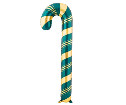 1pc 36 * 73cm Green Candy cane foil balloon, Candy Stick Shape Foil Balloons decorations, Christmas festive Decor, xmas balloon decorations, merry christmas balloon