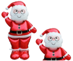 1pc 39inch Self standing Santa Claus Christmas foil balloon, waving hand Santa Claus Balloons, Christmas festive Decor, merry xmas santa balloons