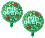 5pcs christmas balloons, Christmas Theme latex Balloons, Balloons for Christmas Decoration, red green xmas latex Balloons, merry christmas balloons decor, xmas foil balloons - Image 3