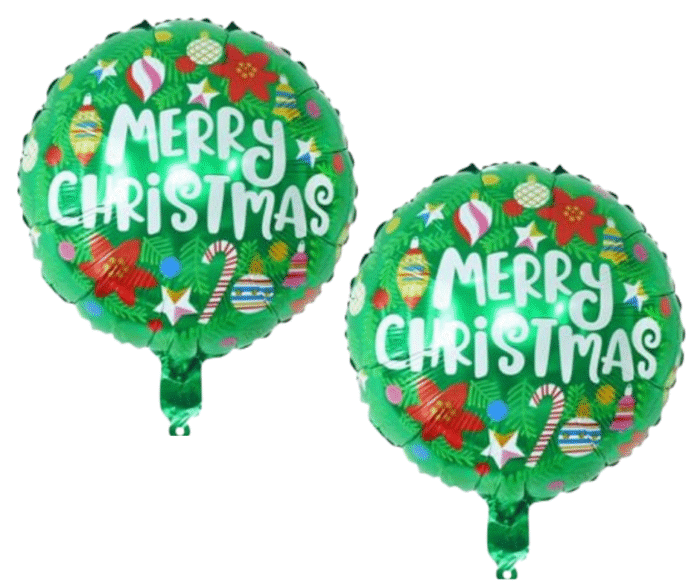 5pcs christmas balloons, Christmas Theme latex Balloons, Balloons for Christmas Decoration, red green xmas latex Balloons, merry christmas balloons decor, xmas foil balloons - Image 3