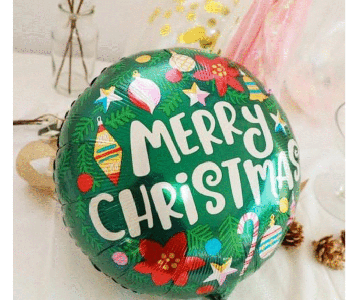 5pcs christmas balloons, Christmas Theme latex Balloons, Balloons for Christmas Decoration, red green xmas latex Balloons, merry christmas balloons decor, xmas foil balloons - Image 4