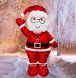 1pc 39inch Self standing Santa Claus Christmas foil balloon, waving hand Santa Claus Balloons, Christmas festive Decor, merry xmas santa balloons - Image 6