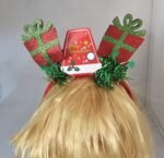 1 pc Christmas theme hairband, snowman hair accessories, Hair tie for Kids, christmas costume, merry christmas santa, Return Gift ideas for Girls - Image 2