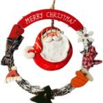 1pc Merry Christmas Hanging Round Ornaments
