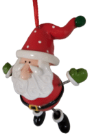 MY PARTY SUPPLIERS® Cute Bouncing Santa Claus Hanging Ornament for Christmas Tree & Home Decoration - Image 2