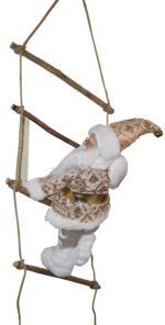 Jagmag® Golden Santa Claus Climbing on Rope Ladder Christmas Ornament for Christmas Tree Party Home Door Wall Decoration Christmas Decorations (1 PC Santa Claus) - Image 2