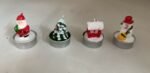 4Pcs Christmas Tea Lights Candles Snowman Santa Tree Shape Cup Candle Decorative Candle Decoration Church Candles Ball Candles Ornaments (4Pcs Christmas Bowl Candles) - Image 4