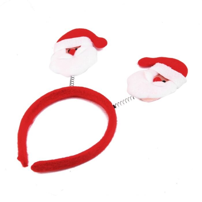 Red Santa Headband/Christmas Hairband/Santa Hair Band - Image 3