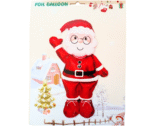1pc 39inch Self standing Santa Claus Christmas foil balloon, waving hand Santa Claus Balloons, Christmas festive Decor, merry xmas santa balloons - Image 3