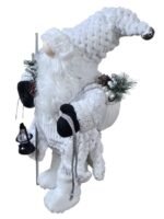 1pc Standing Christmas Santa Claus Figurine, Christmas Santa Doll, Xmas Gift Ideas, Santa Figurine Doll Ornament Cute Santa Claus Toys Statue Plush Doll (White(60 * 29 * 19cm)) - Image 4