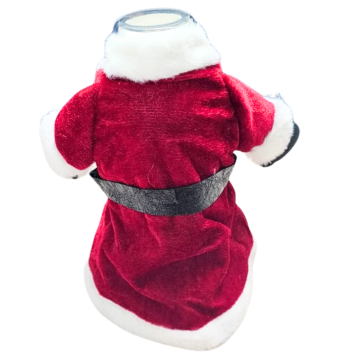 Santa Coat Bottle Cover 20 × 13 cm – Christmas Wine Bottle Jacket - Image 2