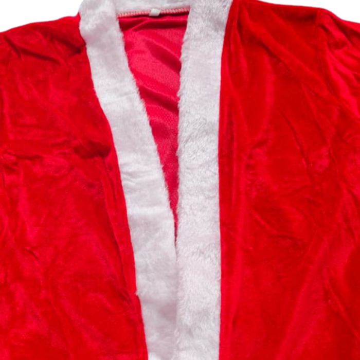 Kids Santa Claus Costume Set for Boys (Age 4–6 Years) – Includes Hat, Coat, Pants, Belt & Beard size (S) - Image 7