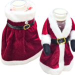 Santa Coat Bottle Cover 20 × 13 cm – Christmas Wine Bottle Jacket - Image 6