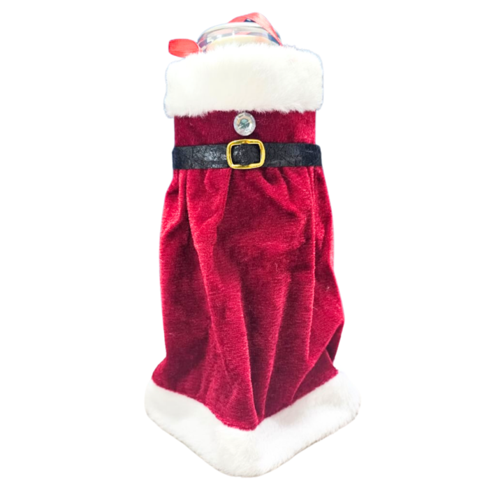 Santa Coat Bottle Cover 20 × 13 cm – Christmas Wine Bottle Jacket - Image 5