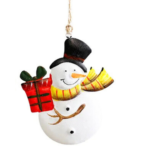 Set of 2 Snowman Hanging Ornaments – 9 × 7 cm - Image 3