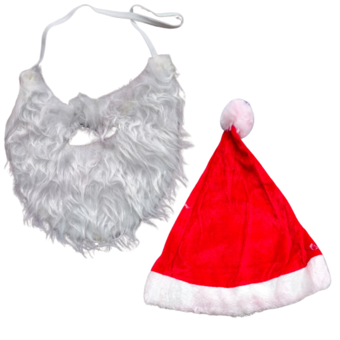 Kids Santa Claus Costume Set for Boys (Age 4–6 Years) – Includes Hat, Coat, Pants, Belt & Beard size (S) - Image 5