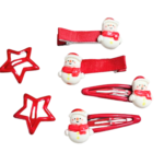 Christmas Hair Accessories Gift Box for Girls | 3 Pairs Hair Pins, 2 Rubber Bands & 1 Bracelet | Santa & Xmas Theme Hair Set for Kids | Holiday Gifting & Party (Box 3) - Image 6