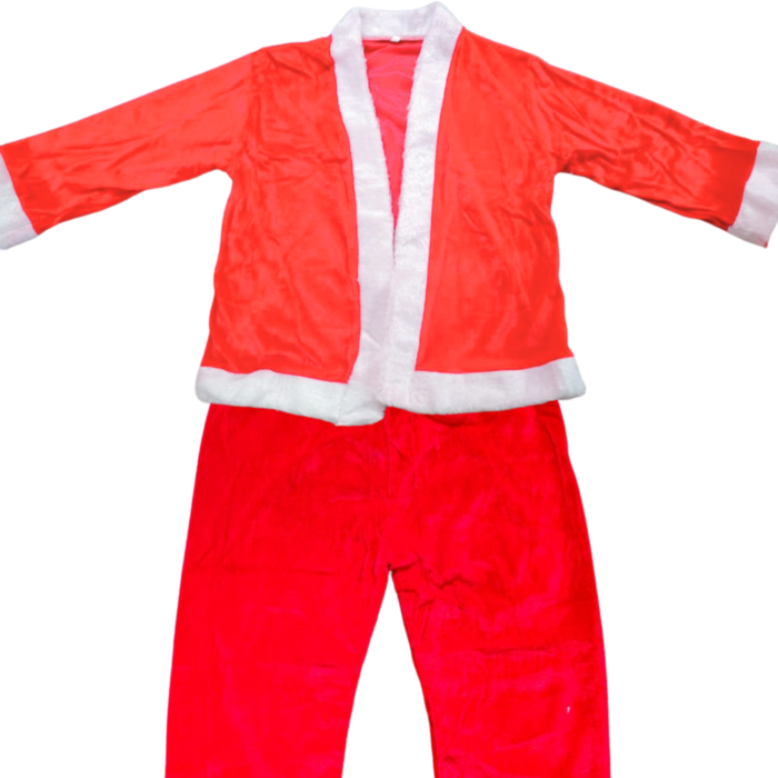 Kids Santa Claus Costume Set for Boys (Age 4–6 Years) – Includes Hat, Coat, Pants, Belt & Beard size (S) - Image 4