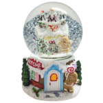 Musical Gingerbread House Snow Globe – 17 x 12 cm Multi-Color LED Light & Music - Image 6