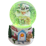 Musical Gingerbread House Snow Globe – 17 x 12 cm Multi-Color LED Light & Music - Image 8
