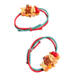 Christmas Hair Accessories Gift Box for Girls | 3 Pairs Hair Pins, 2 Rubber Bands & 1 Bracelet | Santa & Xmas Theme Hair Set for Kids | Holiday Gifting & Party (BOx 4) - Image 5