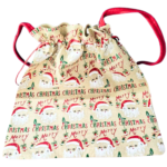 Christmas Santa Gift Bag 40 × 34 cm with 38 cm Handle – Reusable - Image 3