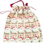 Christmas Santa Gift Bag 40 × 34 cm with 38 cm Handle – Reusable - Image 4