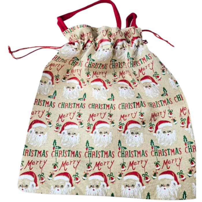 Christmas Santa Gift Bag 40 × 34 cm with 38 cm Handle – Reusable - Image 5