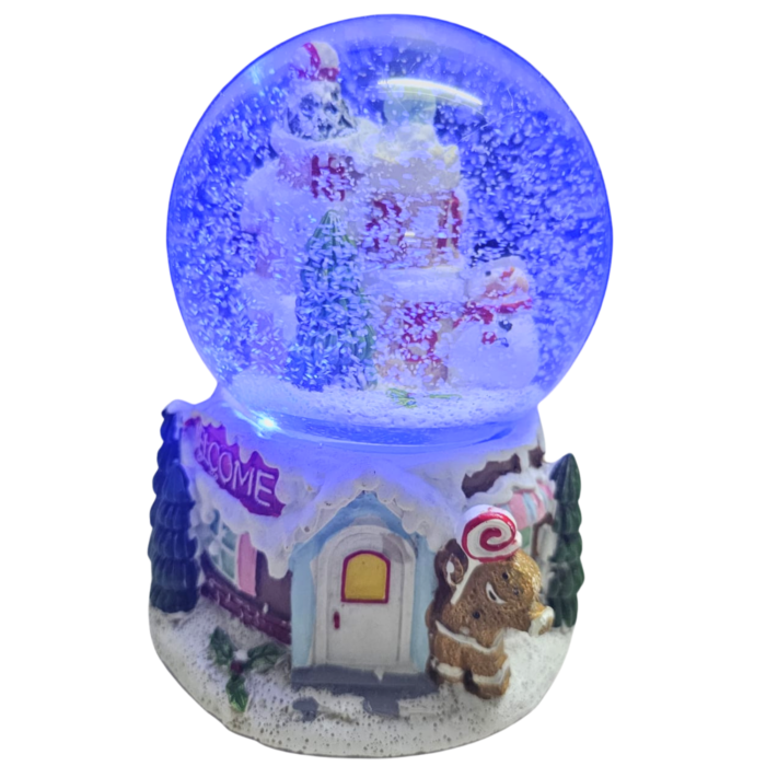 Musical Snowman Snow Globe – 17 x 12 cm Multi-Color LED Light & Music - Image 4