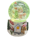 Musical Snowman Snow Globe – 17 x 12 cm Multi-Color LED Light & Music - Image 3