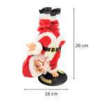 Dancing Santa Claus Toy – 26 x 16 cm Musical Christmas Santa Figure, Electric Dancing & Spinning Santa with Music, Funny Xmas Decoration for Kids & Home Décor - Image 4