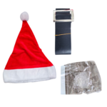 Christmas Santa Dress for Girls (Free Size, Age 5–10 Years) – Cute Red Velvet Santa Costume with Cape, Belt & Hat, Xmas Party Dress-Up for School, Events & Festive Celebrations - Image 4