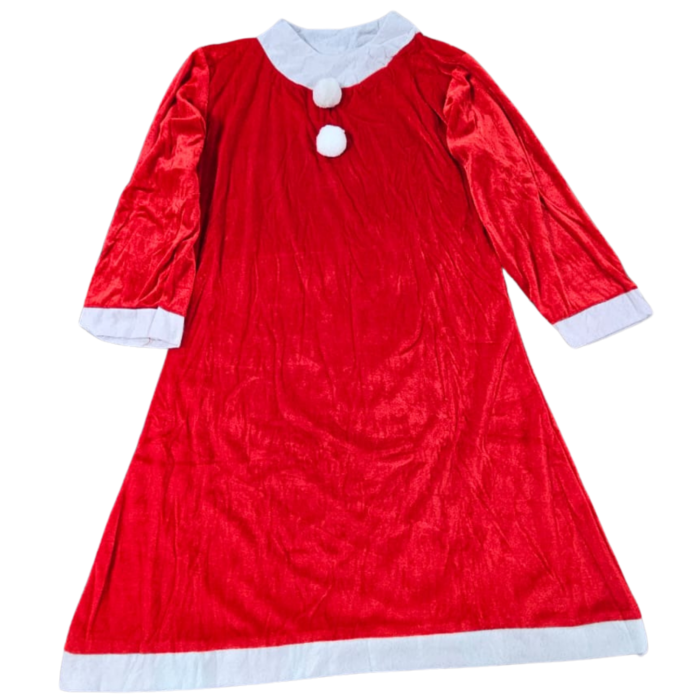 Women’s Santa Dress Costume Set | Christmas Red Dress with Belt & Hat | Xmas Party Outfit for Adults | Holiday Fancy Dress for Celebrations & Events - Image 4