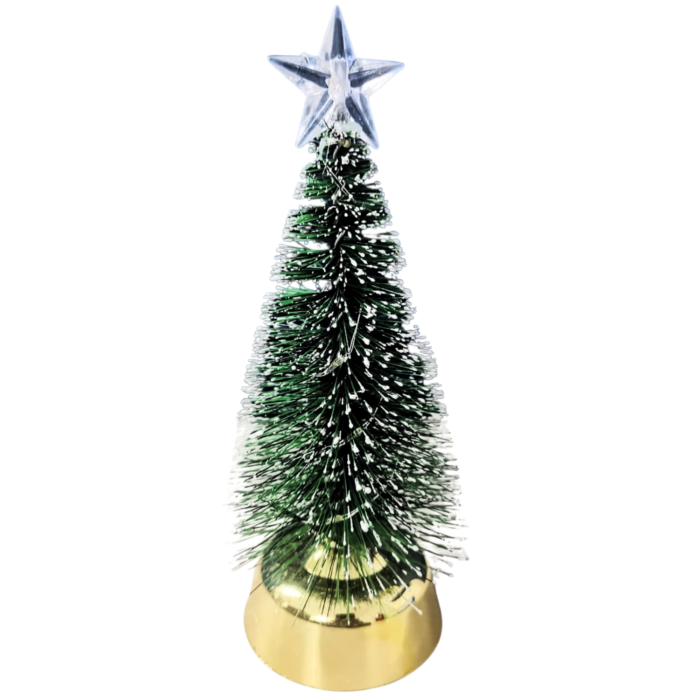 Mini Christmas Tree with Star – 18 x 7 cm LED Multi-Color Light Tabletop Xmas Tree - Image 3