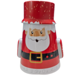 Metal Santa Container 18 × 11 cm – Christmas Candy Jar - Image 3