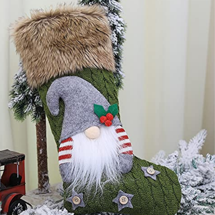Christmas Gnome Stocking – 45 x 29 cm Large Knit - Image 5