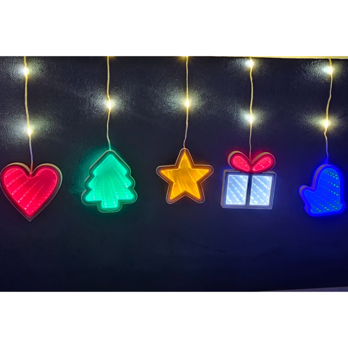Christmas Decorative Hanging Strip with Colorful Festive Ornaments - Image 5
