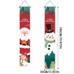 MPS My Party Suppliers® Set of 2 Merry Christmas Banner Festive Wall Hanging Banners – Merry Christmas & Happy New Year Reusable Door/Wall Hanging Posters for Home Welcome Décor, Indoor Outdoor Christmas Decorations - Image 3