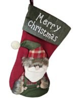 Christmas Stocking 44 x 26 x 15 cm – Merry Christmas Hanging Stocking with Santa Design - Image 3