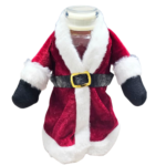 Santa Coat Bottle Cover 20 × 13 cm – Christmas Wine Bottle Jacket - Image 5