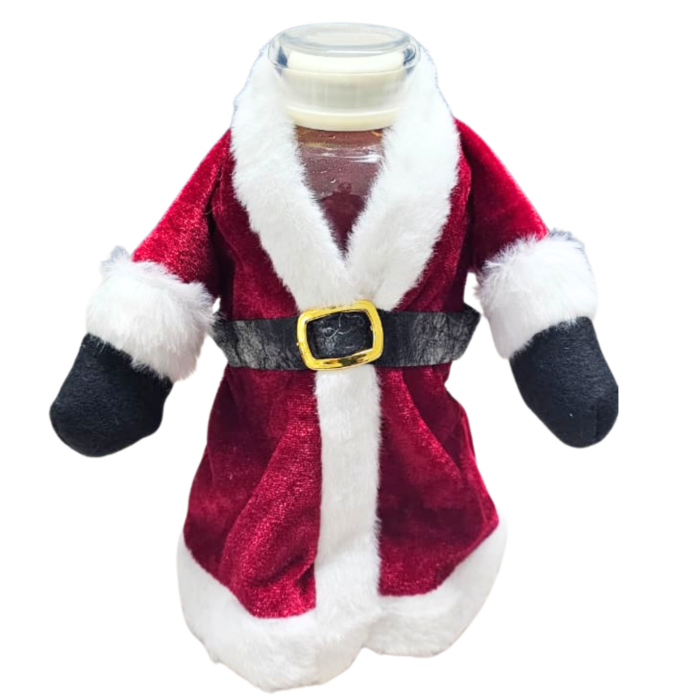 Santa Coat Bottle Cover 20 × 13 cm – Christmas Wine Bottle Jacket - Image 5