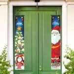 MPS My Party Suppliers® Set of 2 Merry Christmas Banner Festive Wall Hanging Banners – Merry Christmas & Happy New Year Reusable Door/Wall Hanging Posters for Home Welcome Décor, Indoor Outdoor Christmas Decorations - Image 4