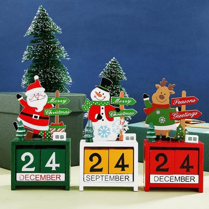 1pcs Christmas Countdown Reindeer Calendar - Image 3