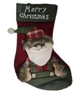 Christmas Stocking 44 x 26 x 15 cm – Merry Christmas Hanging Stocking with Santa Design - Image 2