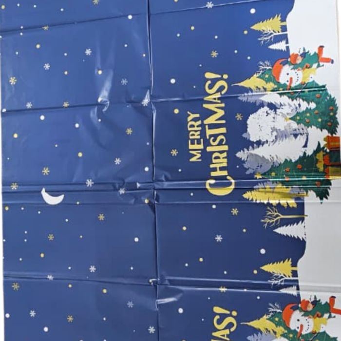 Merry Christmas Table Cover 54 x 72 Inches – Reusable 120 Micron Thick Christmas Tablecloth for Dining Table, Home, Party & Holiday Decoration - Image 5