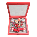 Christmas Hair Accessories Gift Box for Girls | 3 Pairs Hair Pins, 2 Rubber Bands & 1 Bracelet | Santa & Xmas Theme Hair Set for Kids | Holiday Gifting & Party (Box 2) - Image 2