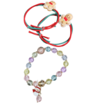 Christmas Hair Accessories Gift Box for Girls | 3 Pairs Hair Pins, 2 Rubber Bands & 1 Bracelet | Santa & Xmas Theme Hair Set for Kids | Holiday Gifting & Party (Box 2) - Image 4